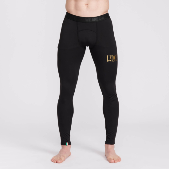 Leggins masculinos Leone 1947 "DNA" color negro ABX714