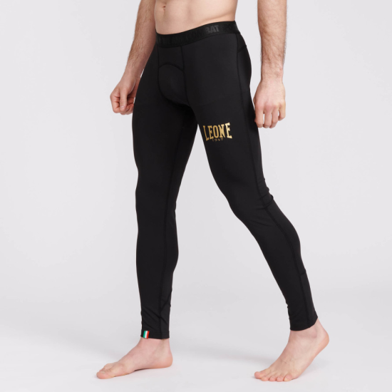 Leggins masculinos Leone 1947 "DNA" color negro ABX714