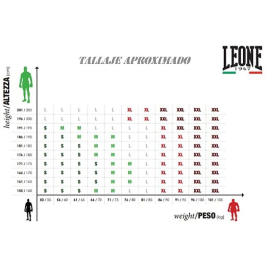 Pantalón de Boxeo Leone Color Rojo AB737