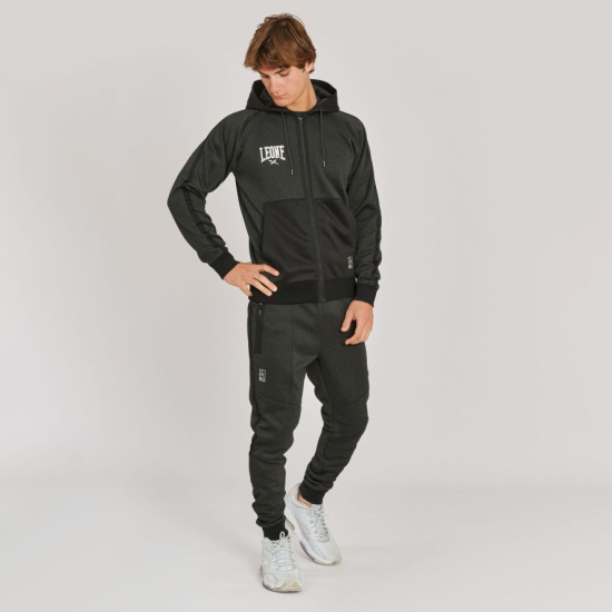 Pantalón de chandal Leone 1947 ABX615 "Melange" gris oscuro