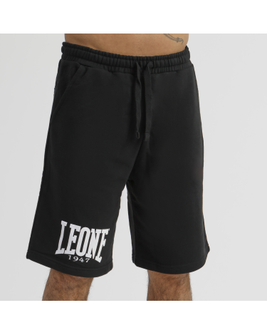 Pantalon corto de algodon Leone 1947 LSM204 Negro