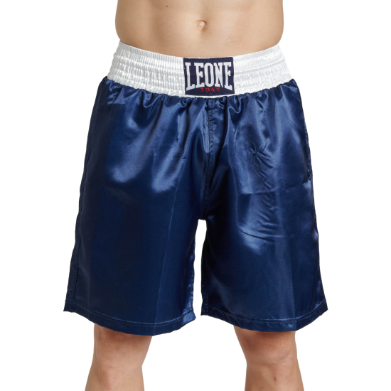 Pantalon de boxeo Leone 1947 " Color Block" negro AB237 azul