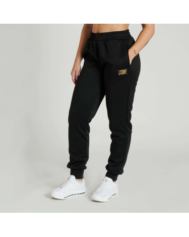 Pantalon de chandal femenino Leone 1947 negro ABX733