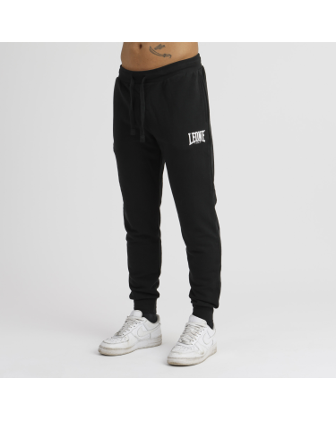 Pantalon largo de algodon Leone 1947 LSM203 Negro