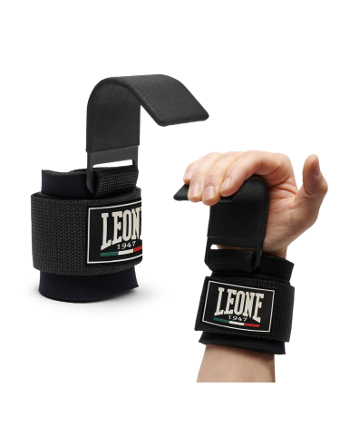 Power Hooks - ganchos de levantamiento de pesas Leone 1947 "Lifter" AC804