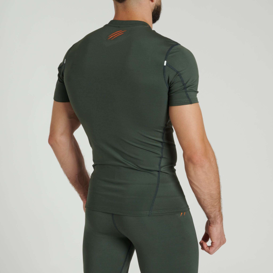 Rashguard Leone 1947 manga corta "Primal Instinct" verde AB917