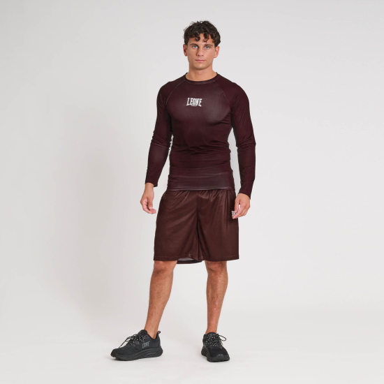 Rashguard Leone manga larga ABX327 cacao