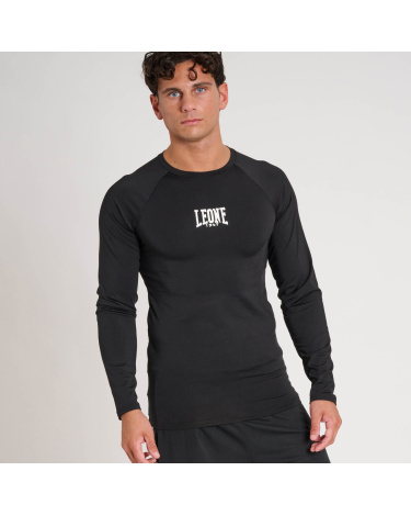 Rashguard Leone manga larga ABX327 negro