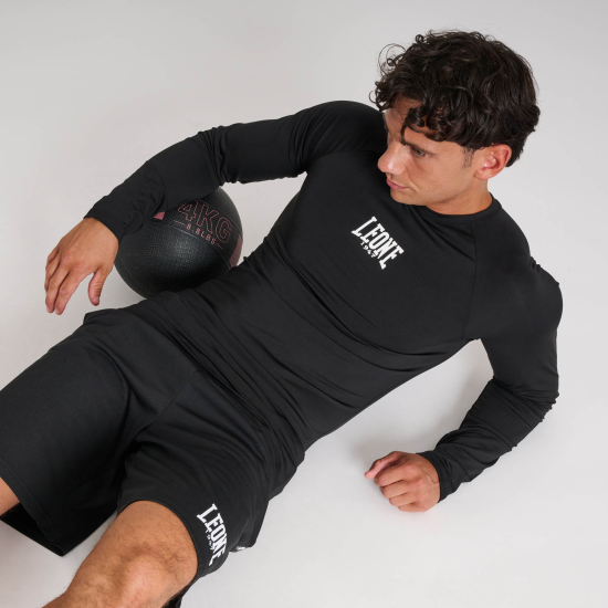 Rashguard Leone manga larga ABX327 negro