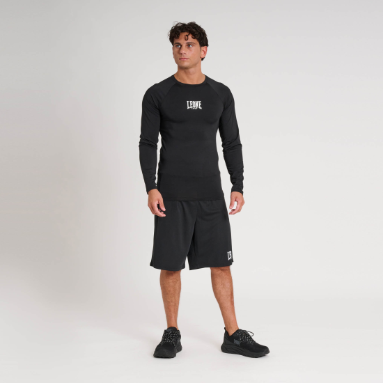 Rashguard Leone manga larga ABX327 negro