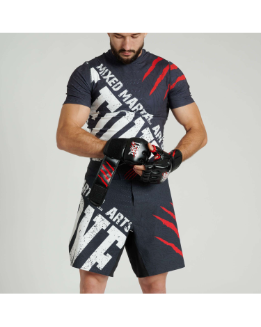 Rashguard manga corta Leone 1947 "Primal Instinct" negro AB942