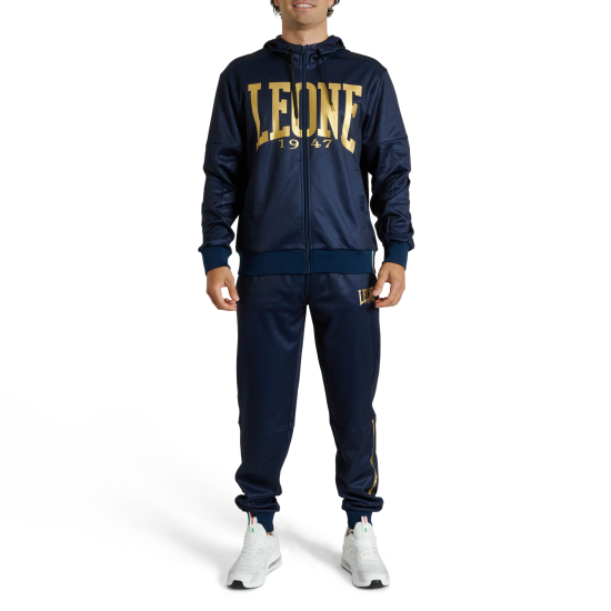 Sudadera con capucha Leone 1947 "DNA" azul ABX721