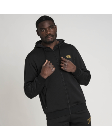 Sudadera con capucha Leone 1947 DNA negra ABX756