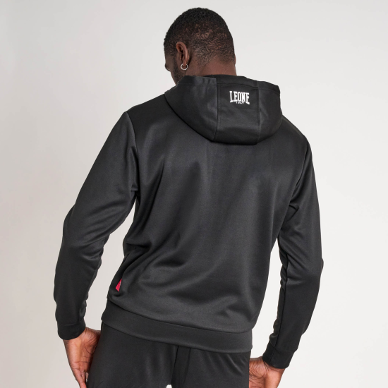 Sudadera con capucha Leone 1947 FRW negra ABX509