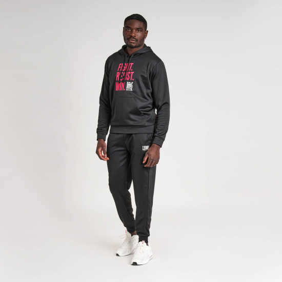 Sudadera con capucha Leone 1947 FRW negra ABX509