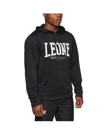 Sudadera con capucha "Logo" Leone Color Negro ABX111