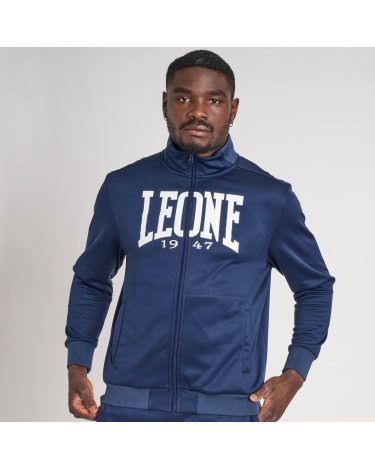 Sudadera con cremallera Leone 1947 ABX108 azul
