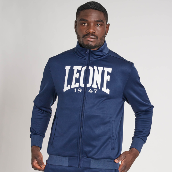Sudadera con cremallera Leone 1947 ABX108 azul