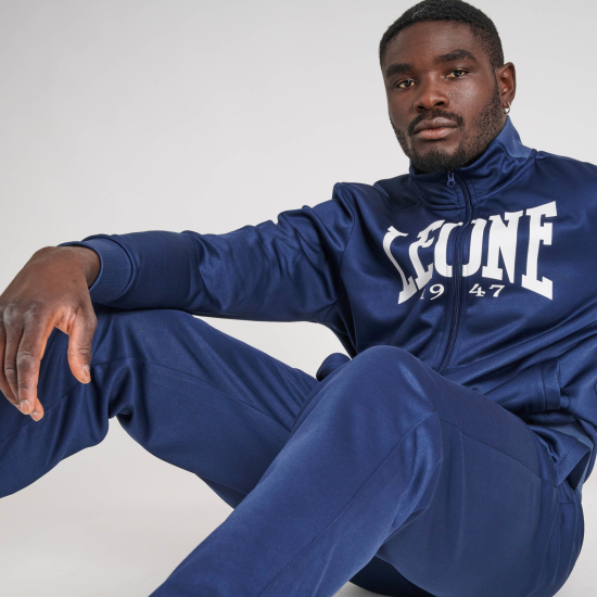 Sudadera con cremallera Leone 1947 ABX108 azul