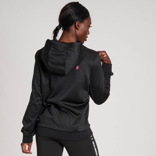 Sudadera femenina con capucha Leone ABX523 negra