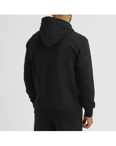 Sudadera Leone 1947 de algodon con capucha LSM201 negra