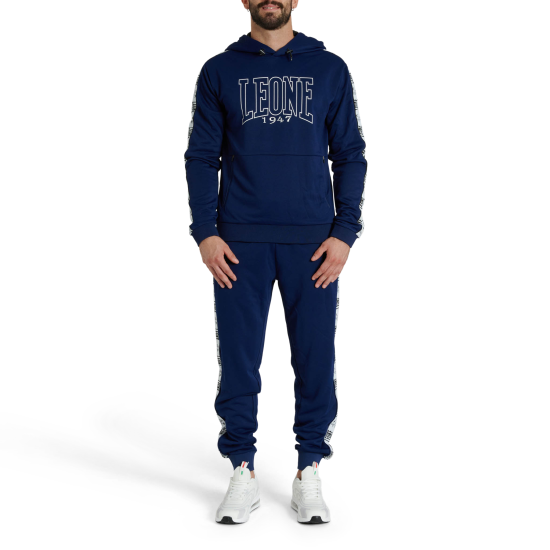 Sudadera Leone 1947 "Iconic" azul ABX436