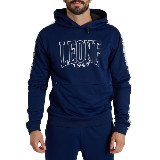 Sudadera Leone 1947 "Iconic" azul ABX436