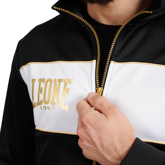 Sudadera Leone 1947 "Premium 2" negra AB314