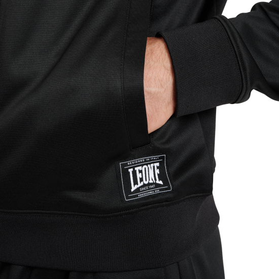 Sudadera Leone 1947 "Premium 2" negra AB314