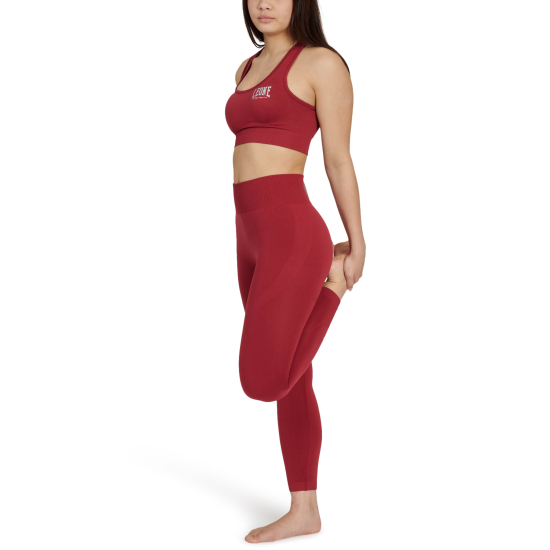 Sujetador deportivo "Logo" color rojo Leone ABX116