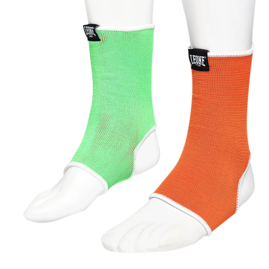 Tobilleras reversibles dos colores Leone 1947 Color verde/naranja AB716