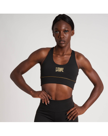 Top femenino Leone 1947 DNA Negro ABX762