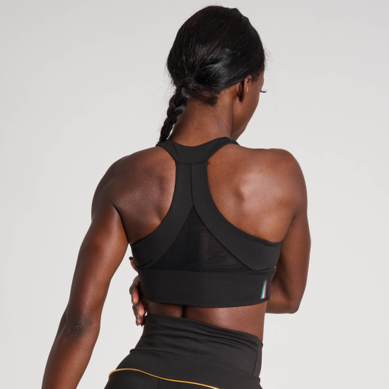 Top femenino Leone 1947 DNA Negro ABX762