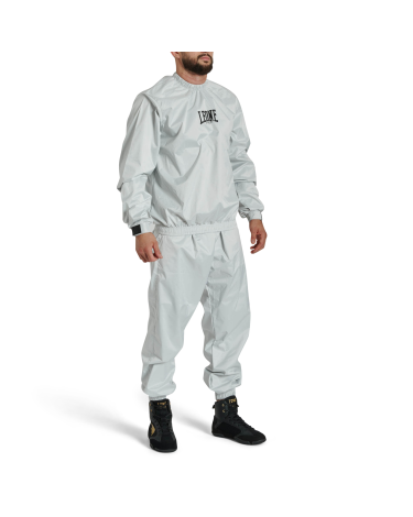 Traje de sauna Premium completo Leone 1947 "Advanced" gris plata AB296