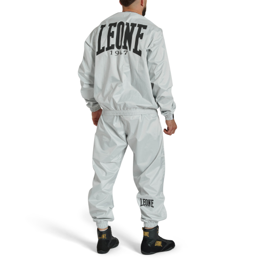 Traje de sauna Premium completo Leone 1947 "Advanced" gris plata AB296